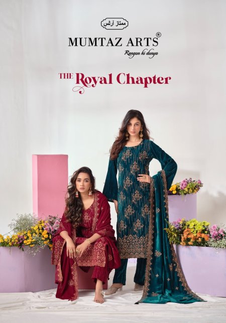 Royal Chapter By Mumtaz Arts Crush Velvet Dress Material